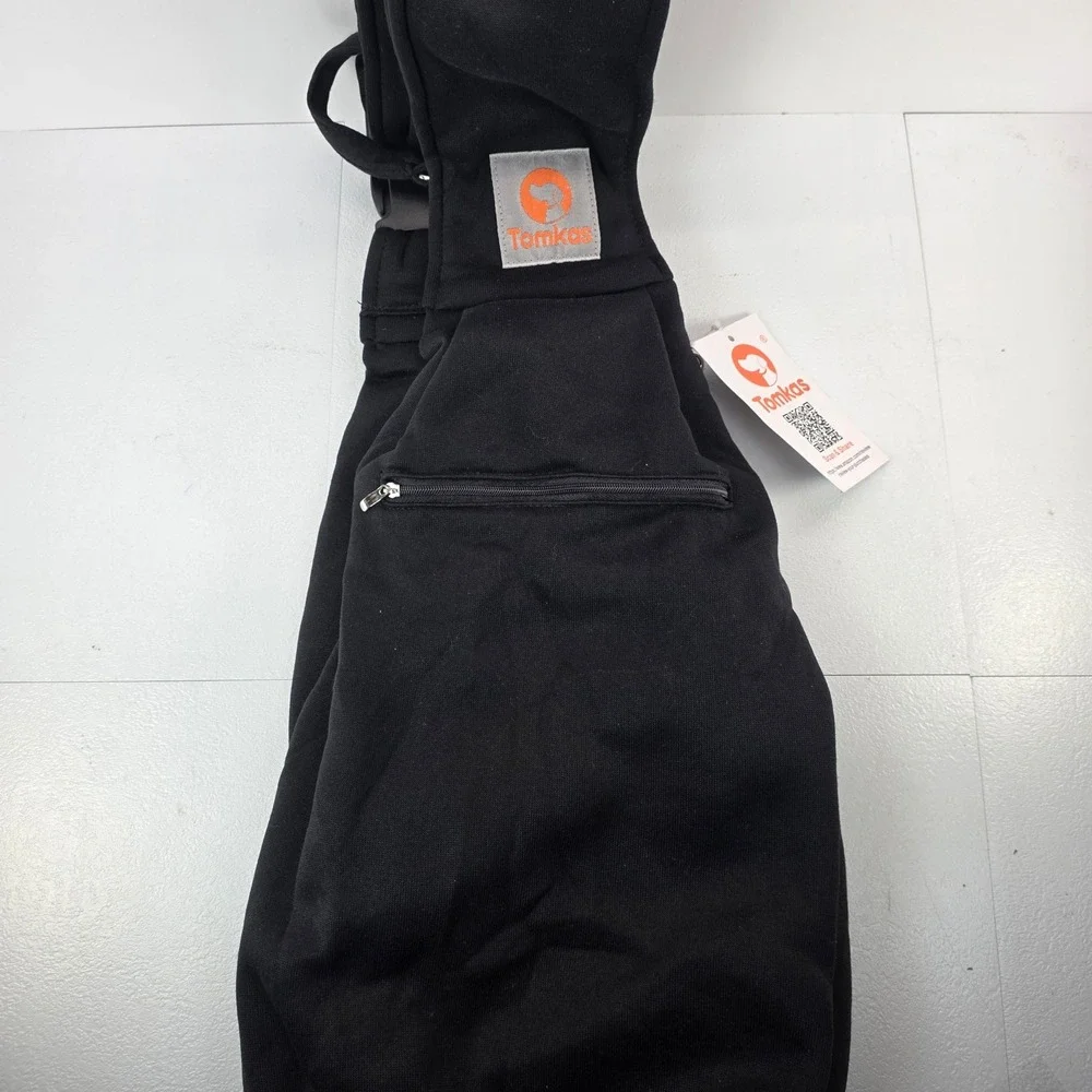 Tomkas Small Dog Carrier Sling Black Adjustable Strap Hands Free Pet Bag